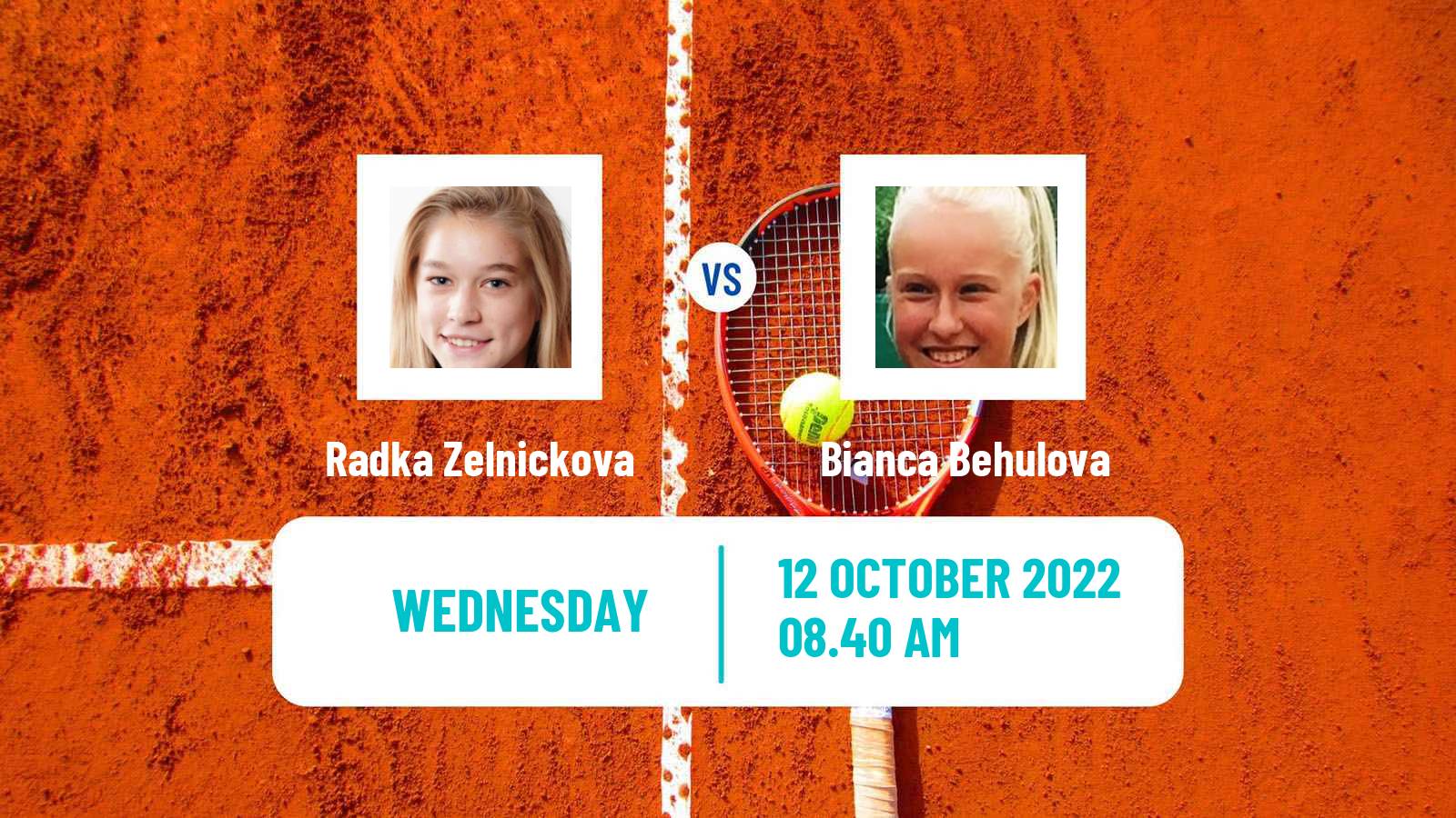 Tennis ITF Tournaments Radka Zelnickova - Bianca Behulova
