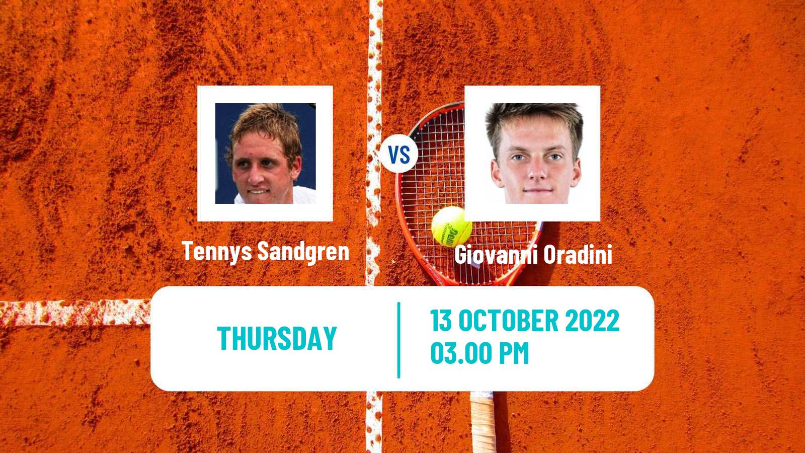 Tennis ATP Challenger Tennys Sandgren - Giovanni Oradini