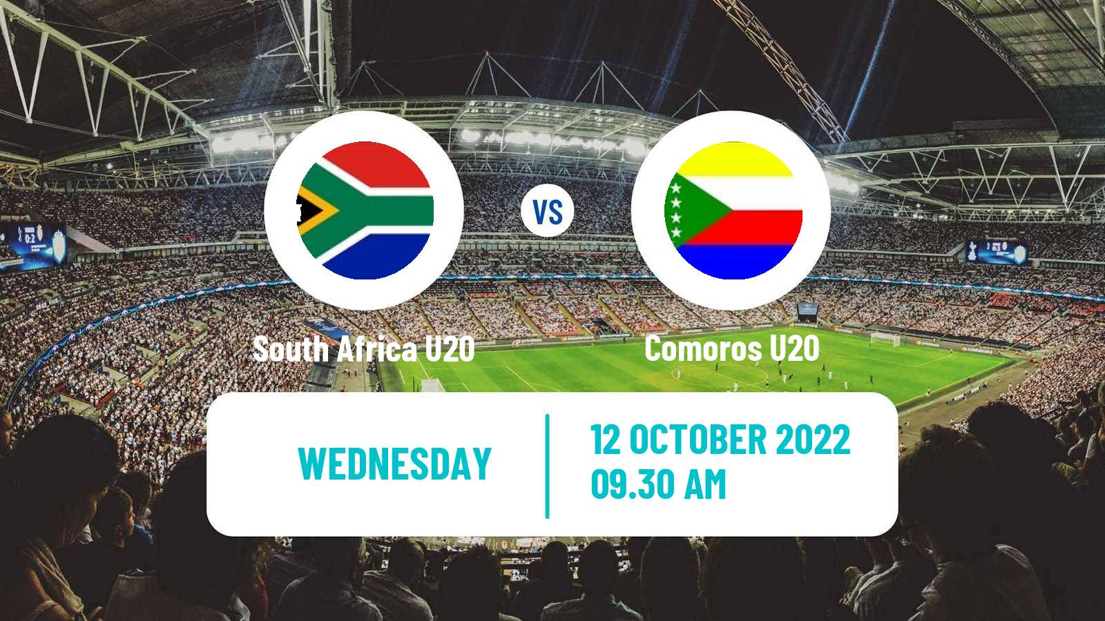 Soccer COSAFA Championship U20 South Africa U20 - Comoros U20