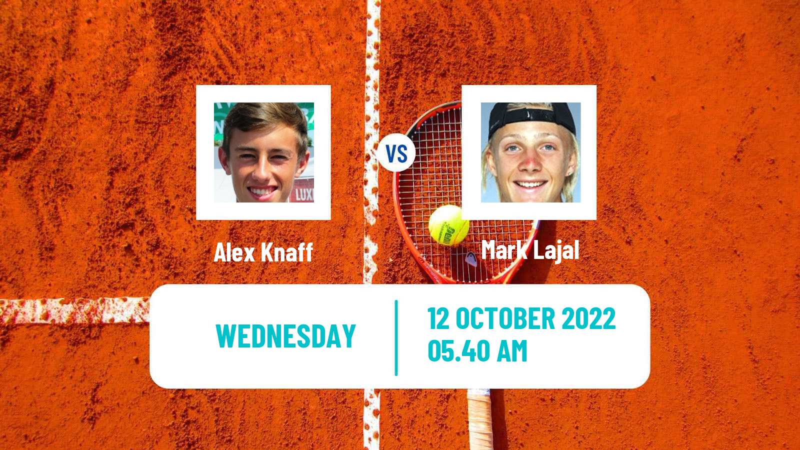 Tennis ITF Tournaments Alex Knaff - Mark Lajal