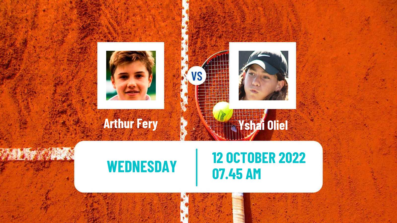 Tennis ITF Tournaments Arthur Fery - Yshai Oliel