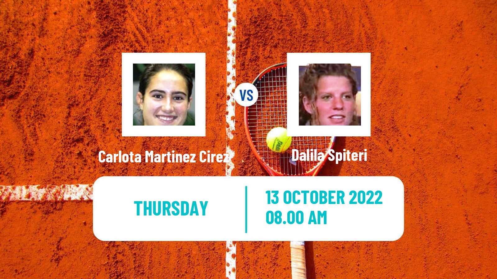 Tennis ITF Tournaments Carlota Martinez Cirez - Dalila Spiteri