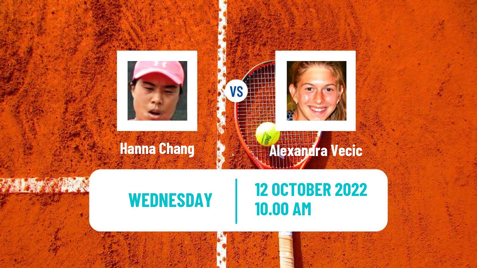 Tennis ITF Tournaments Hanna Chang - Alexandra Vecic