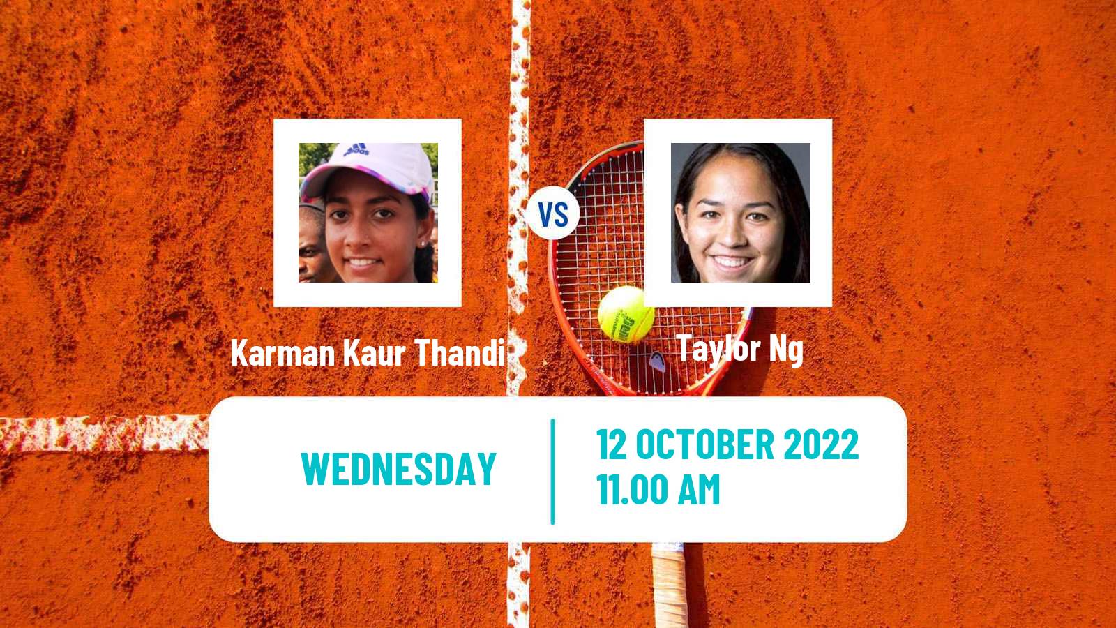 Tennis ITF Tournaments Karman Kaur Thandi - Taylor Ng