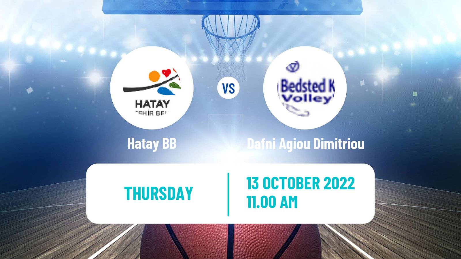 Basketball Eurocup Women Hatay BB - Dafni Agiou Dimitriou