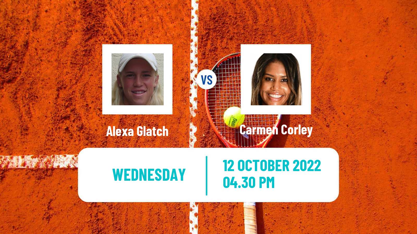 Tennis ITF Tournaments Alexa Glatch - Carmen Corley