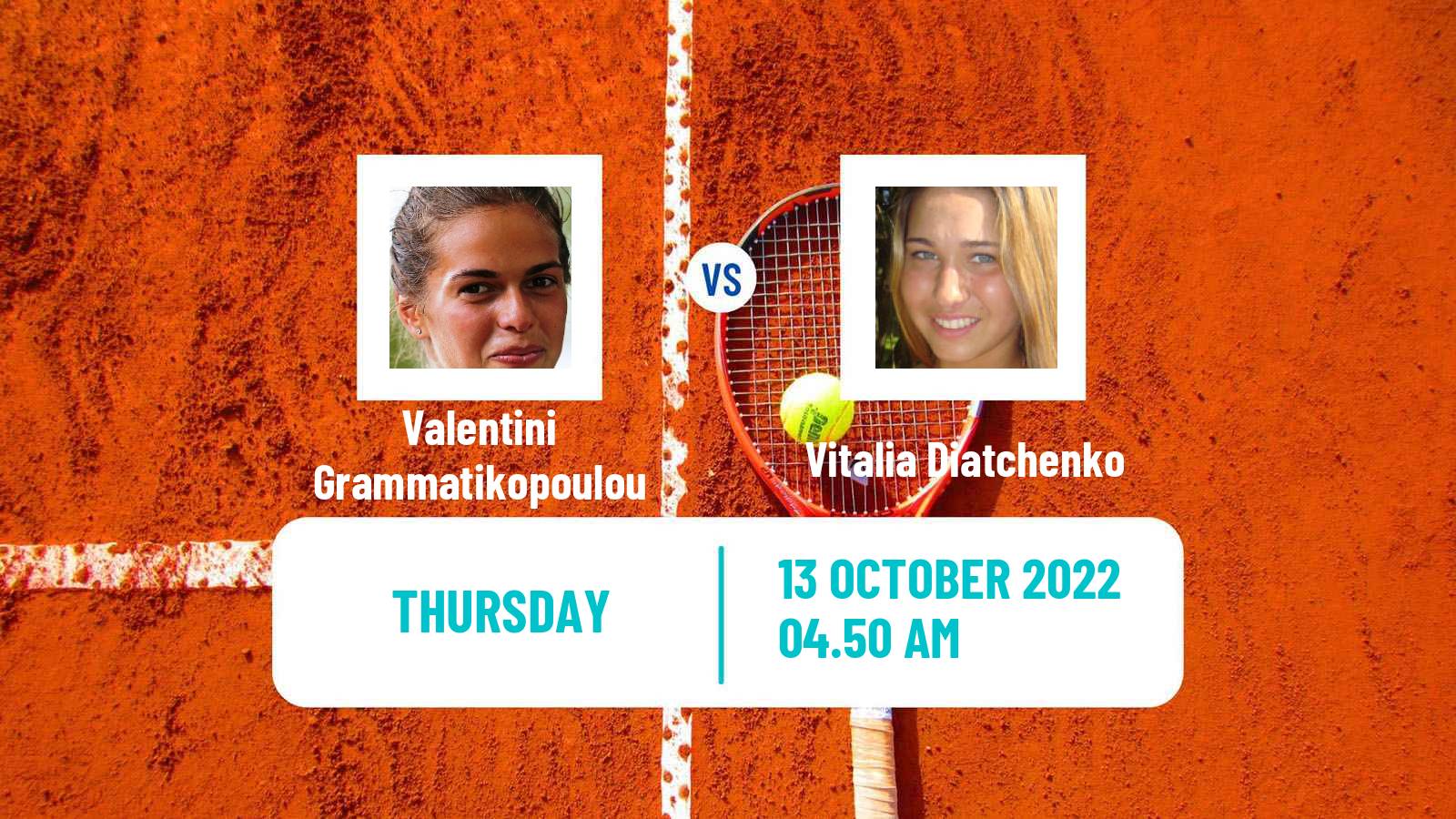 Tennis ITF Tournaments Valentini Grammatikopoulou - Vitalia Diatchenko