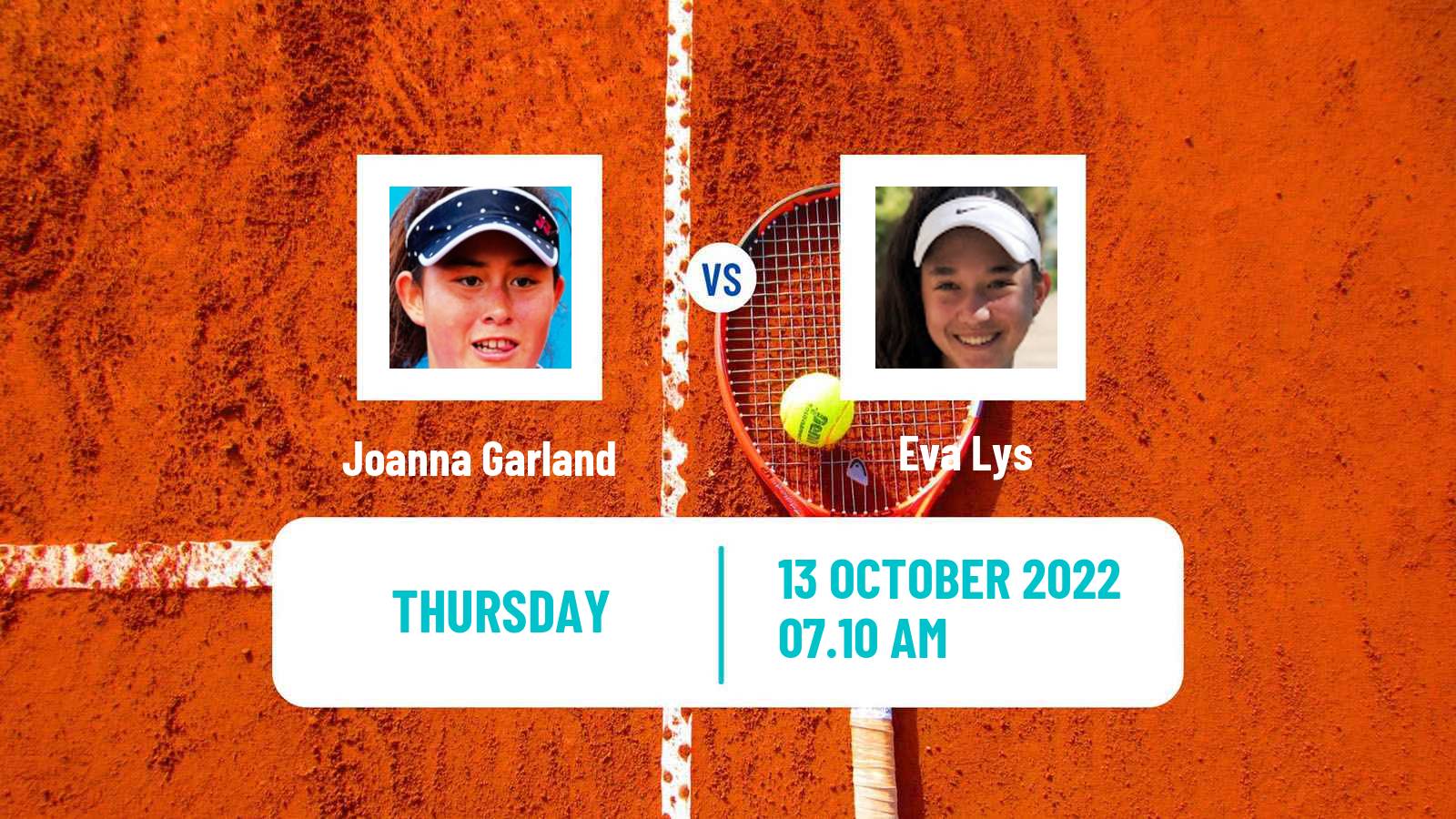 Tennis ITF Tournaments Joanna Garland - Eva Lys