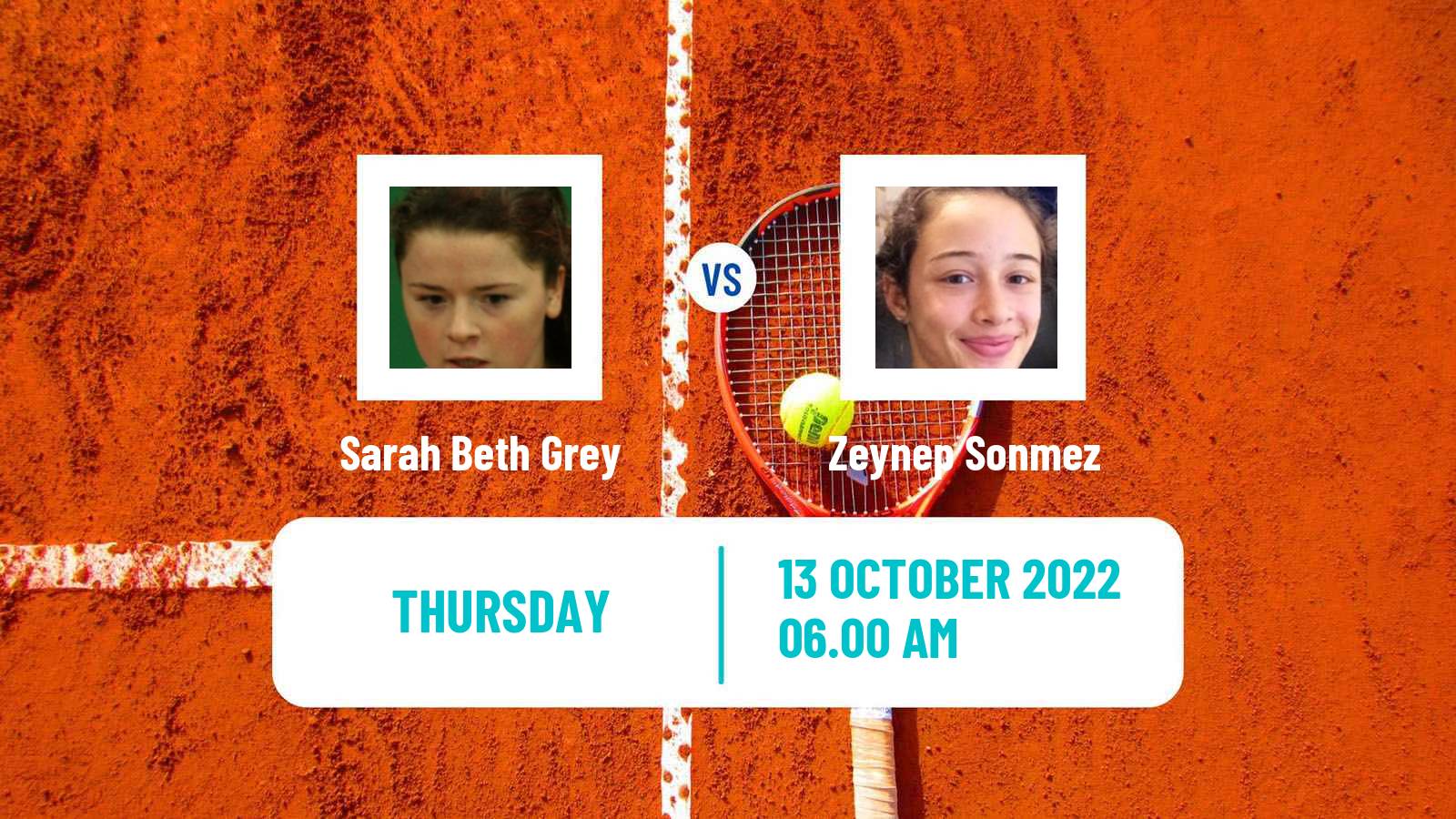 Tennis ITF Tournaments Sarah Beth Grey - Zeynep Sonmez