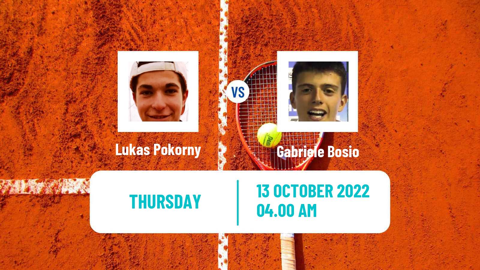 Tennis ITF Tournaments Lukas Pokorny - Gabriele Bosio