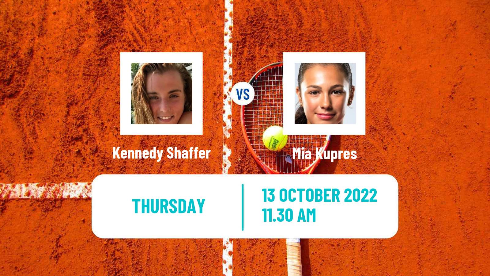 Tennis ITF Tournaments Kennedy Shaffer - Mia Kupres