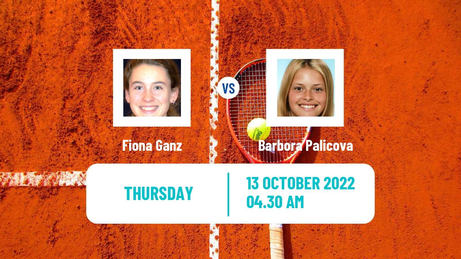 Tennis ITF Tournaments Fiona Ganz - Barbora Palicova