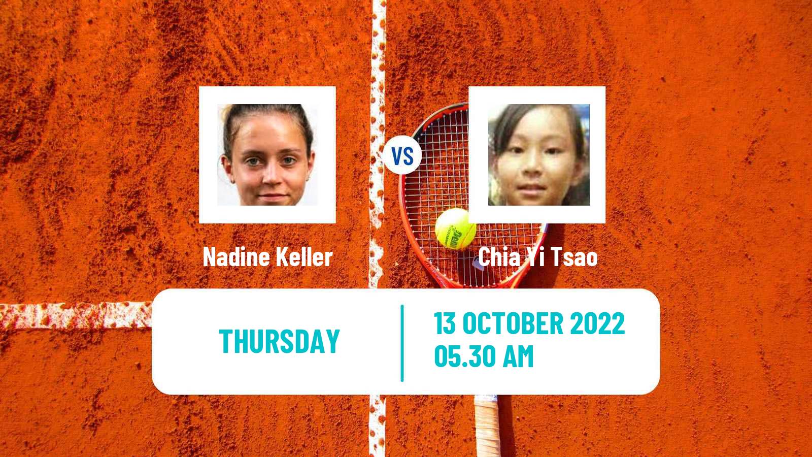 Tennis ITF Tournaments Nadine Keller - Chia Yi Tsao