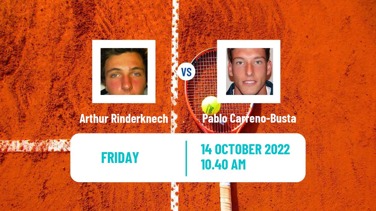 Tennis ATP Gijon Arthur Rinderknech - Pablo Carreno-Busta