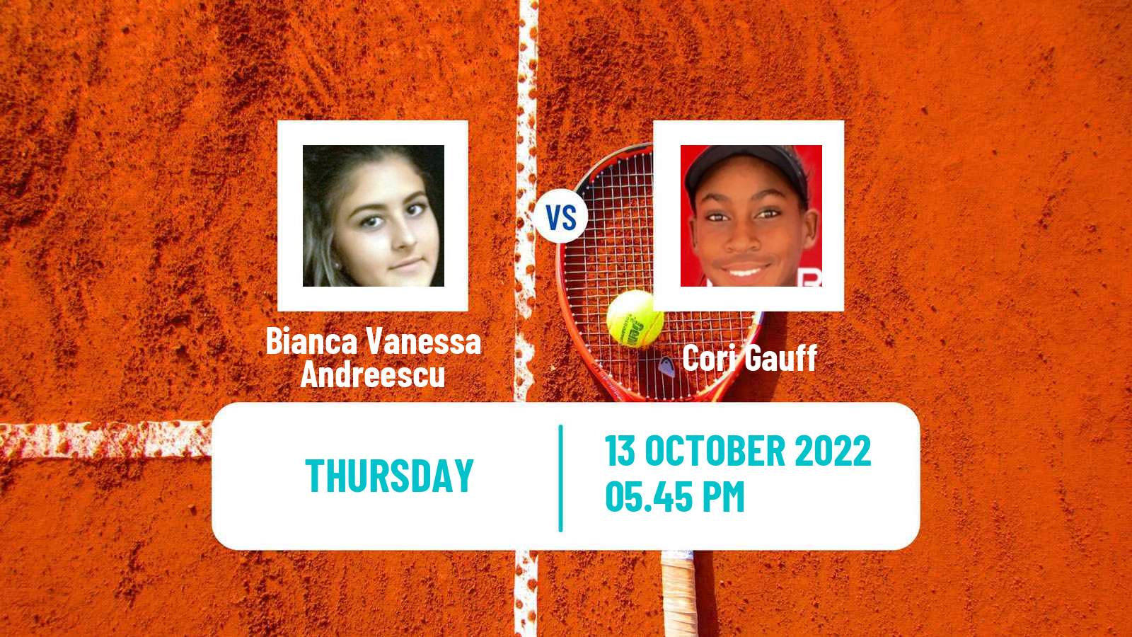 Tennis WTA San Diego Bianca Vanessa Andreescu - Cori Gauff