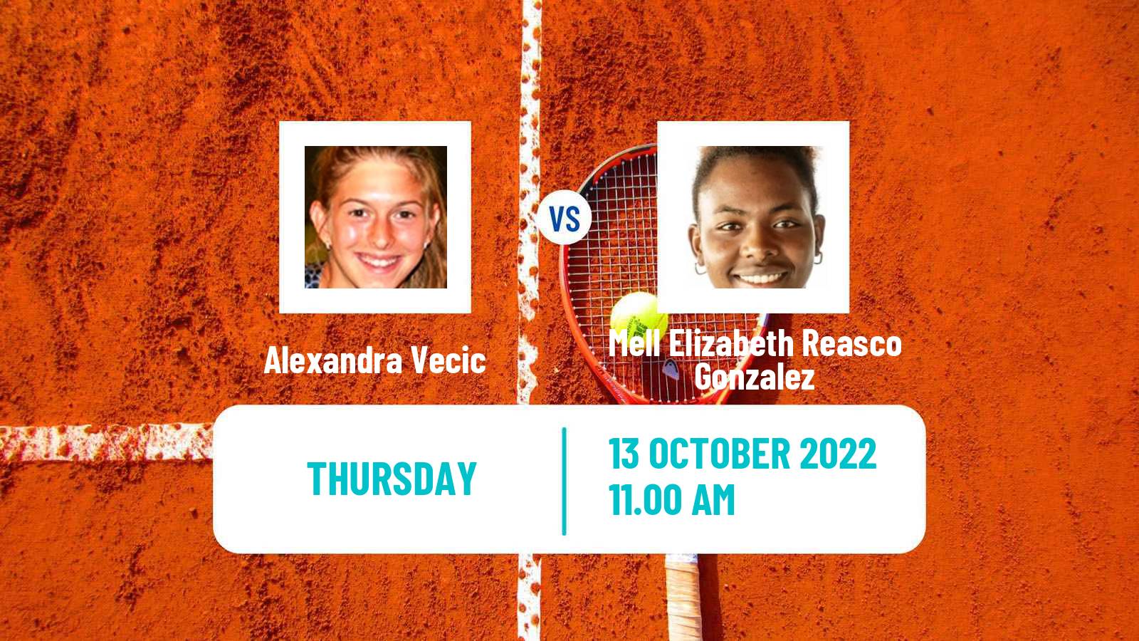 Tennis ITF Tournaments Alexandra Vecic - Mell Elizabeth Reasco Gonzalez