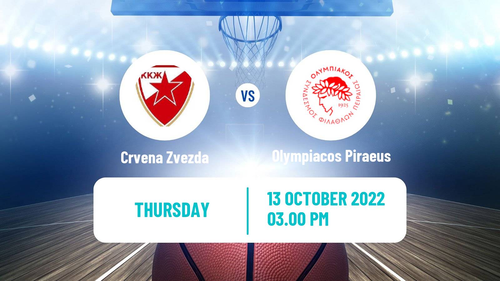 Basketball Euroleague Women Crvena Zvezda - Olympiacos Piraeus