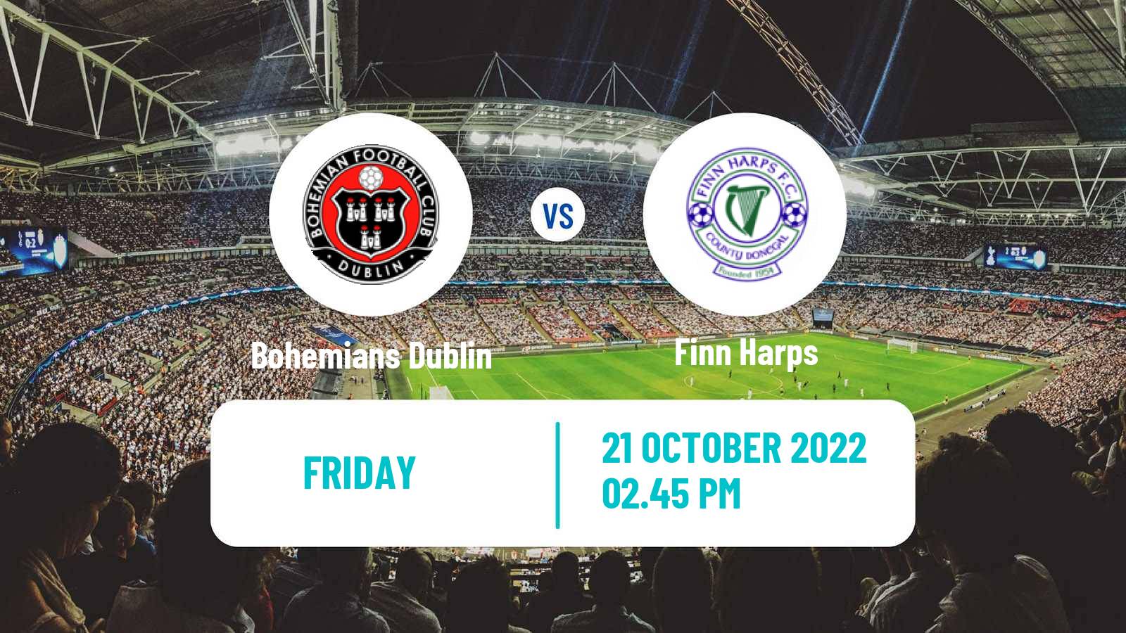Soccer Irish Premier Division Bohemians Dublin - Finn Harps