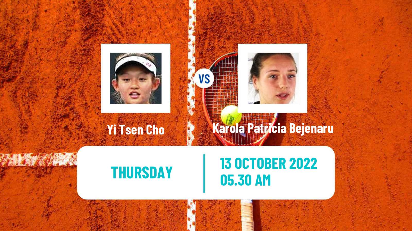 Tennis ITF Tournaments Yi Tsen Cho - Karola Patricia Bejenaru