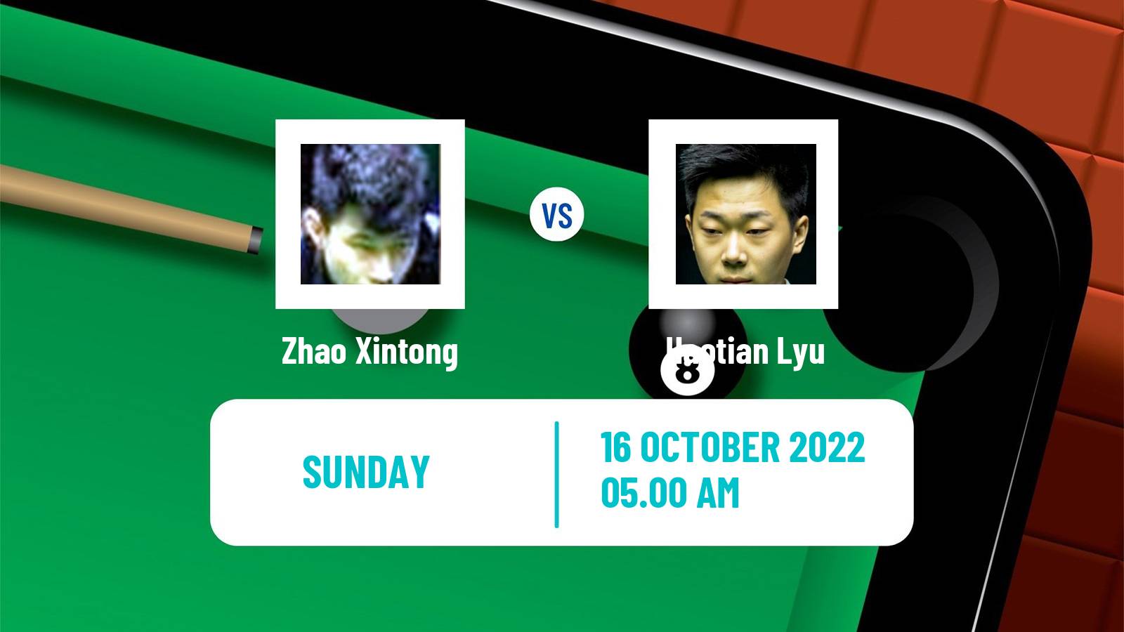 Snooker Snooker Zhao Xintong - Haotian Lyu
