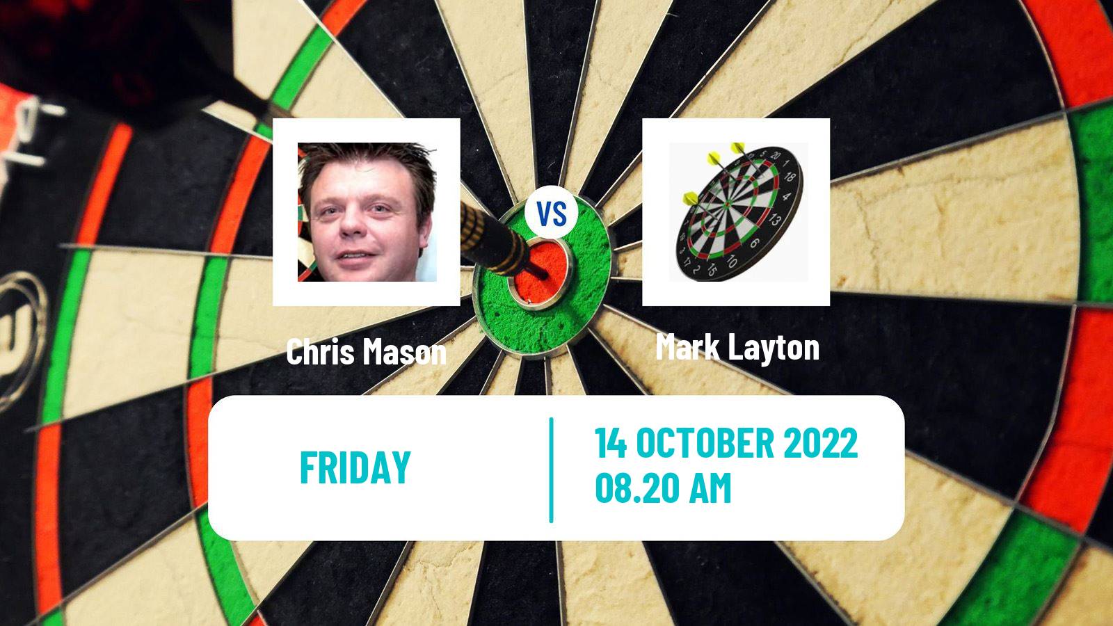 Darts Darts Chris Mason - Mark Layton