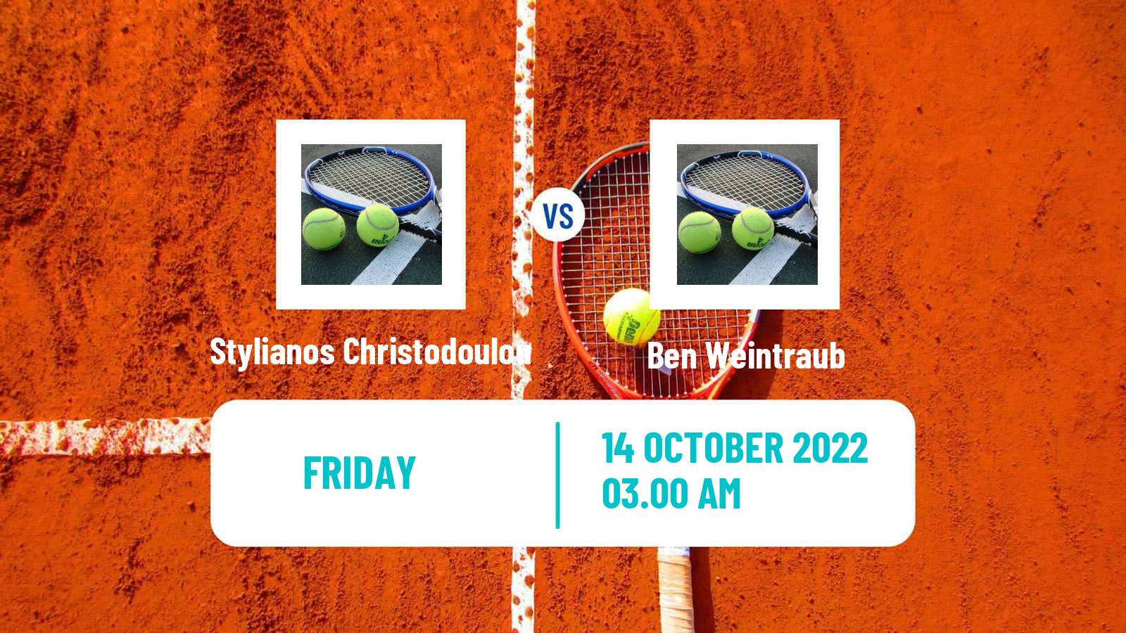 Tennis ITF Tournaments Stylianos Christodoulou - Ben Weintraub