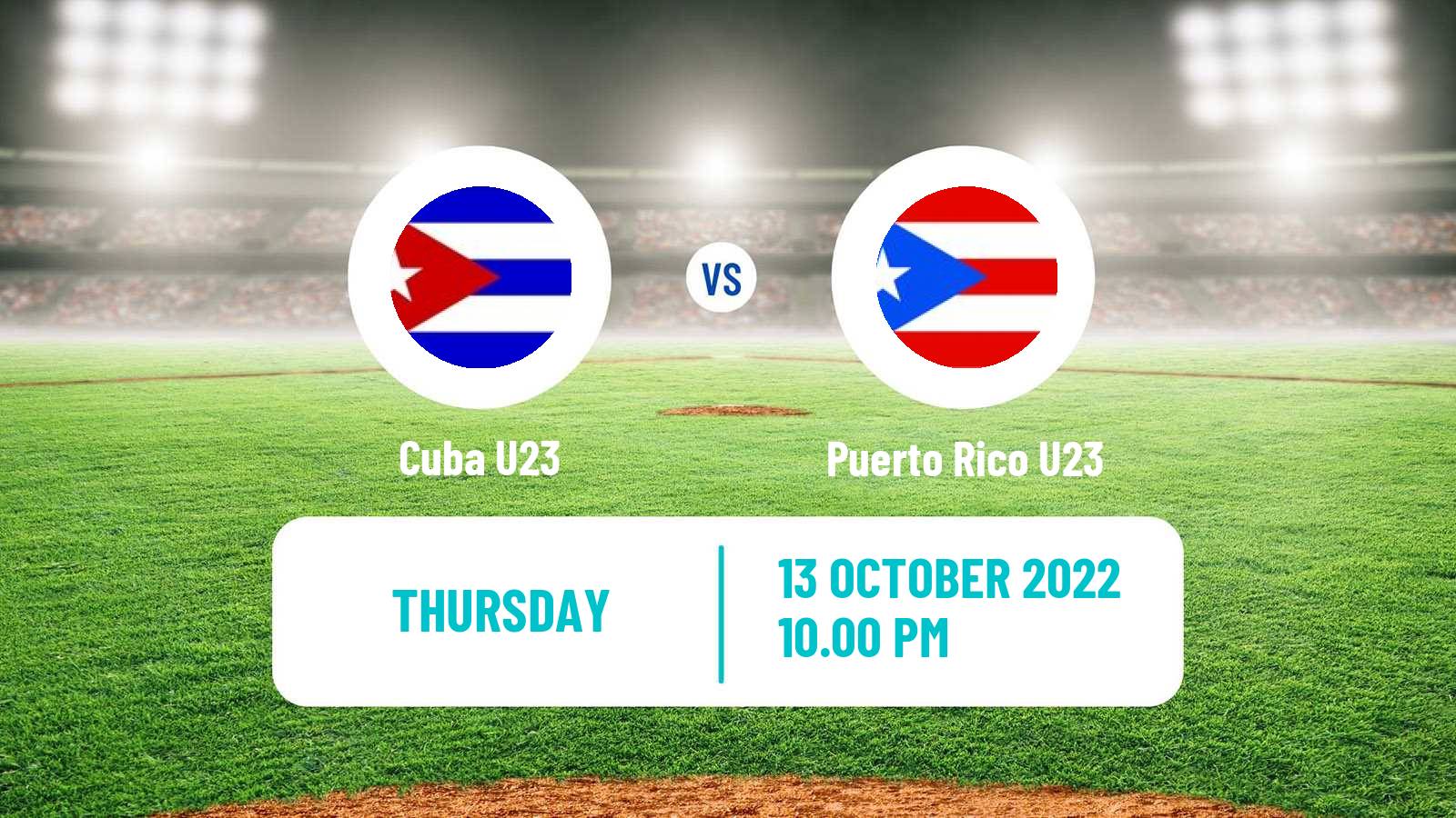 Baseball World Cup U23 Baseball Cuba U23 - Puerto Rico U23