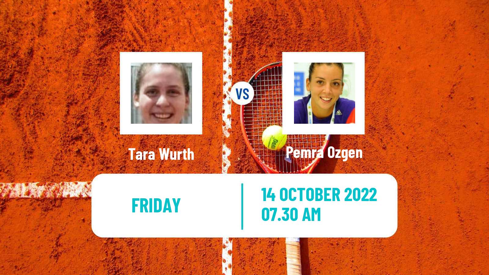 Tennis ITF Tournaments Tara Wurth - Pemra Ozgen