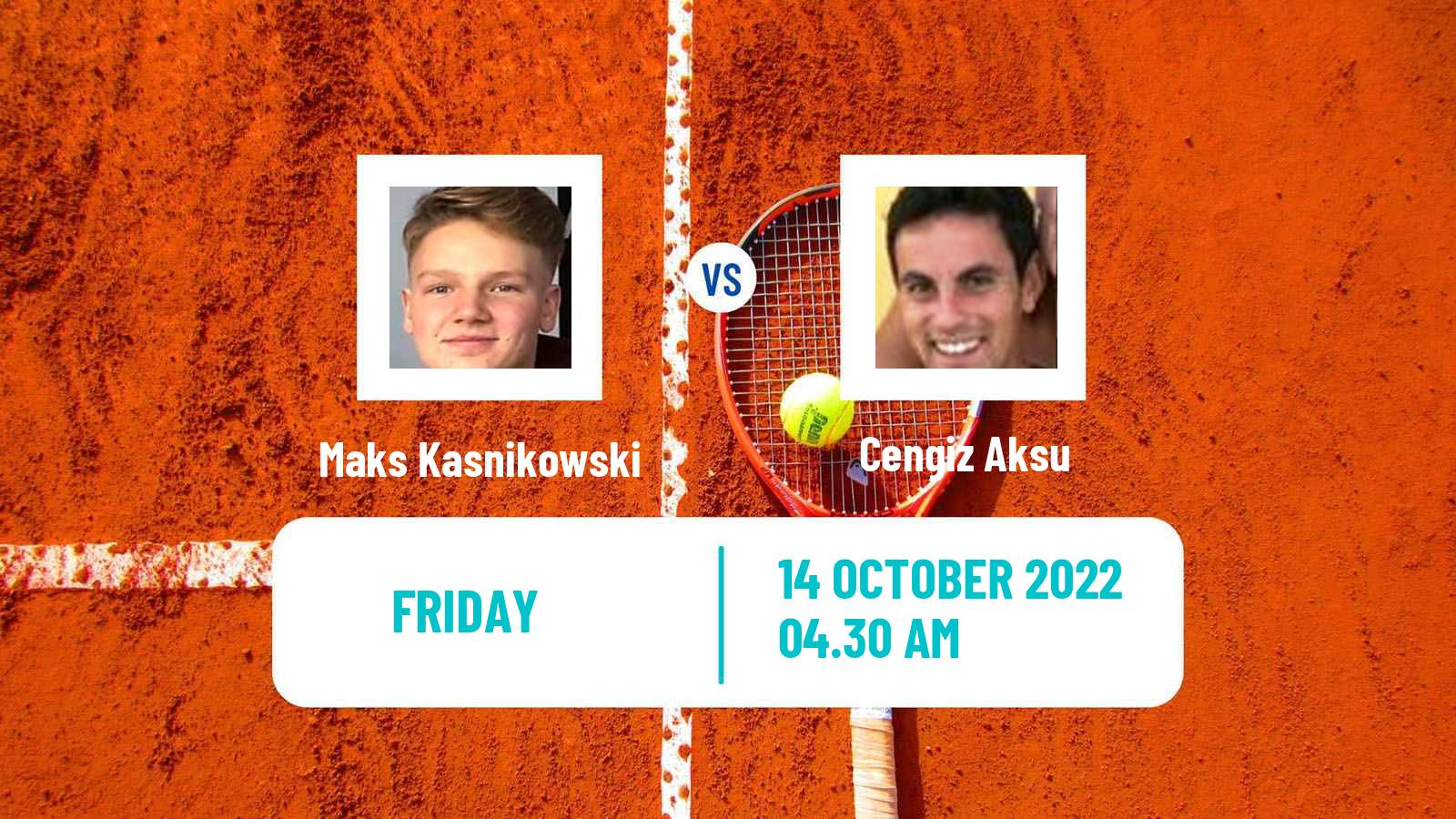 Tennis ITF Tournaments Maks Kasnikowski - Cengiz Aksu