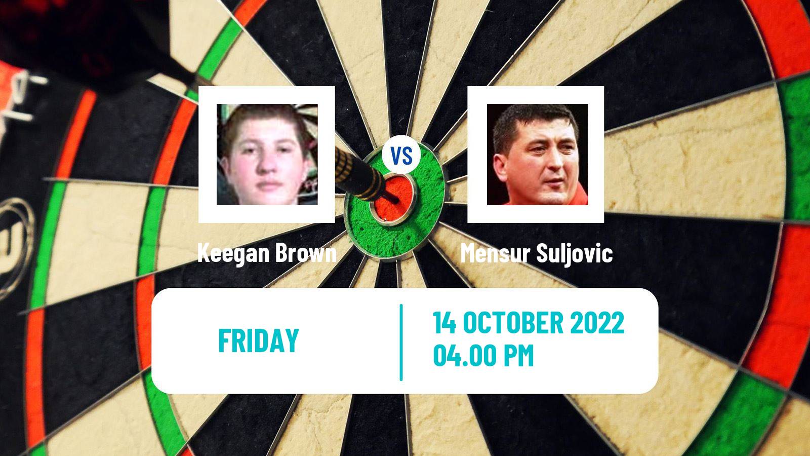 Darts Darts Keegan Brown - Mensur Suljovic