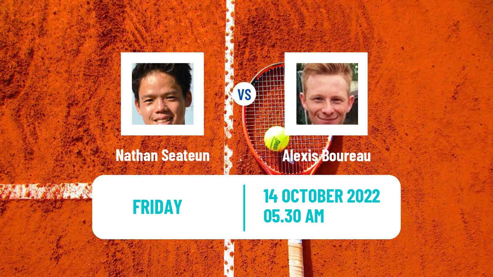 Tennis ITF Tournaments Nathan Seateun - Alexis Boureau