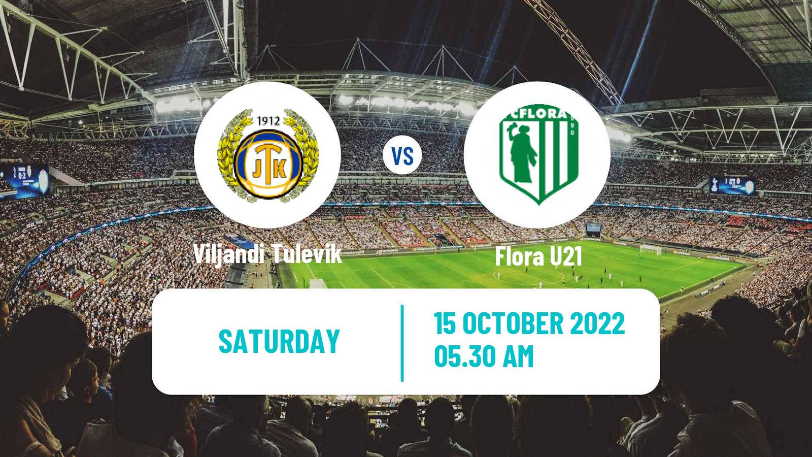 Soccer Estonian Esiliiga Viljandi Tulevik - Flora U21