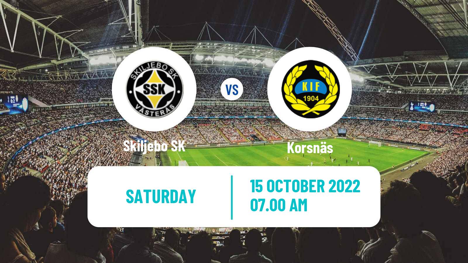 Soccer Swedish Division 2 - Norra Svealand Skiljebo - Korsnäs