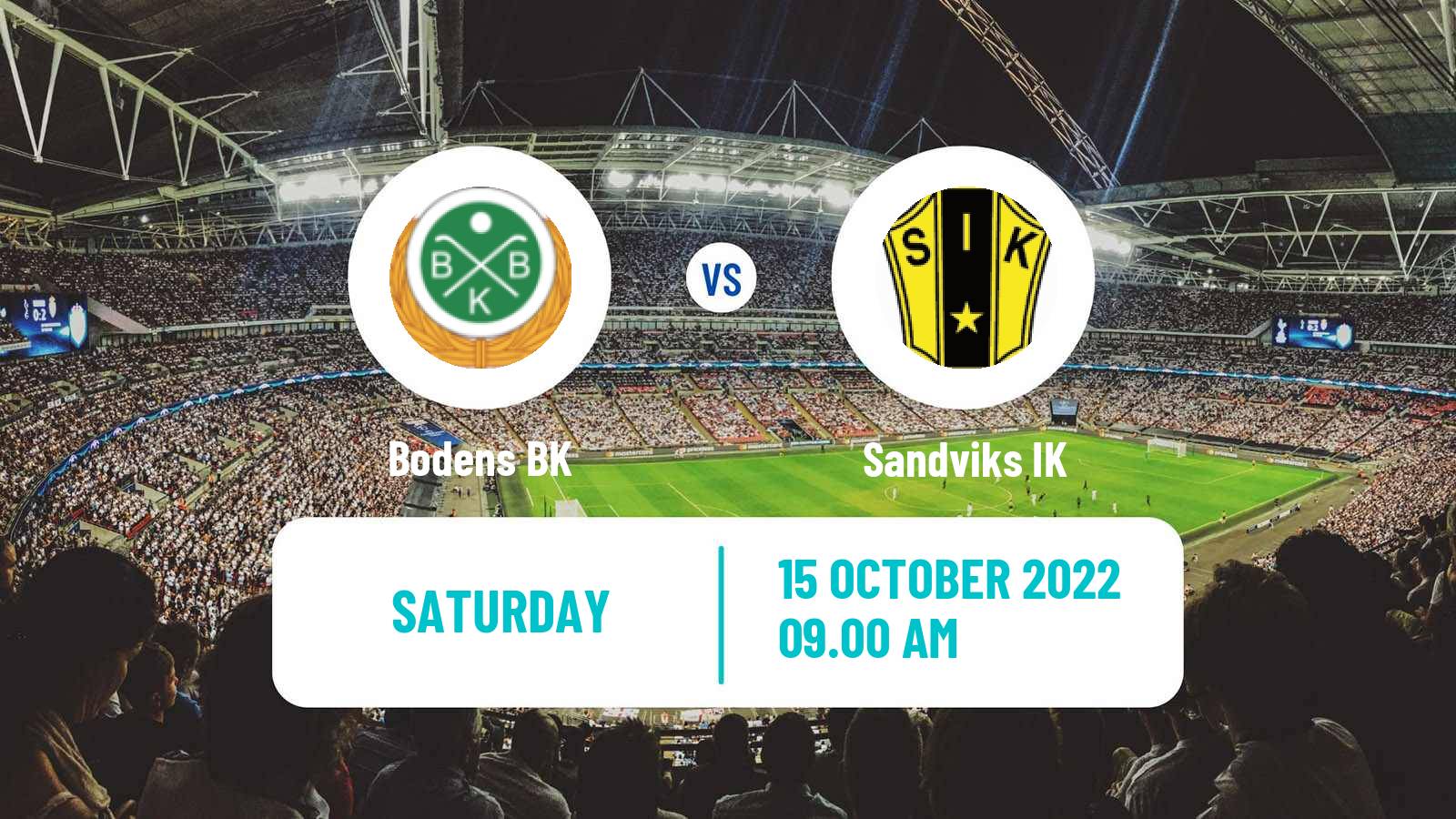 Soccer Swedish Division 2 - Norrland Boden - Sandvik