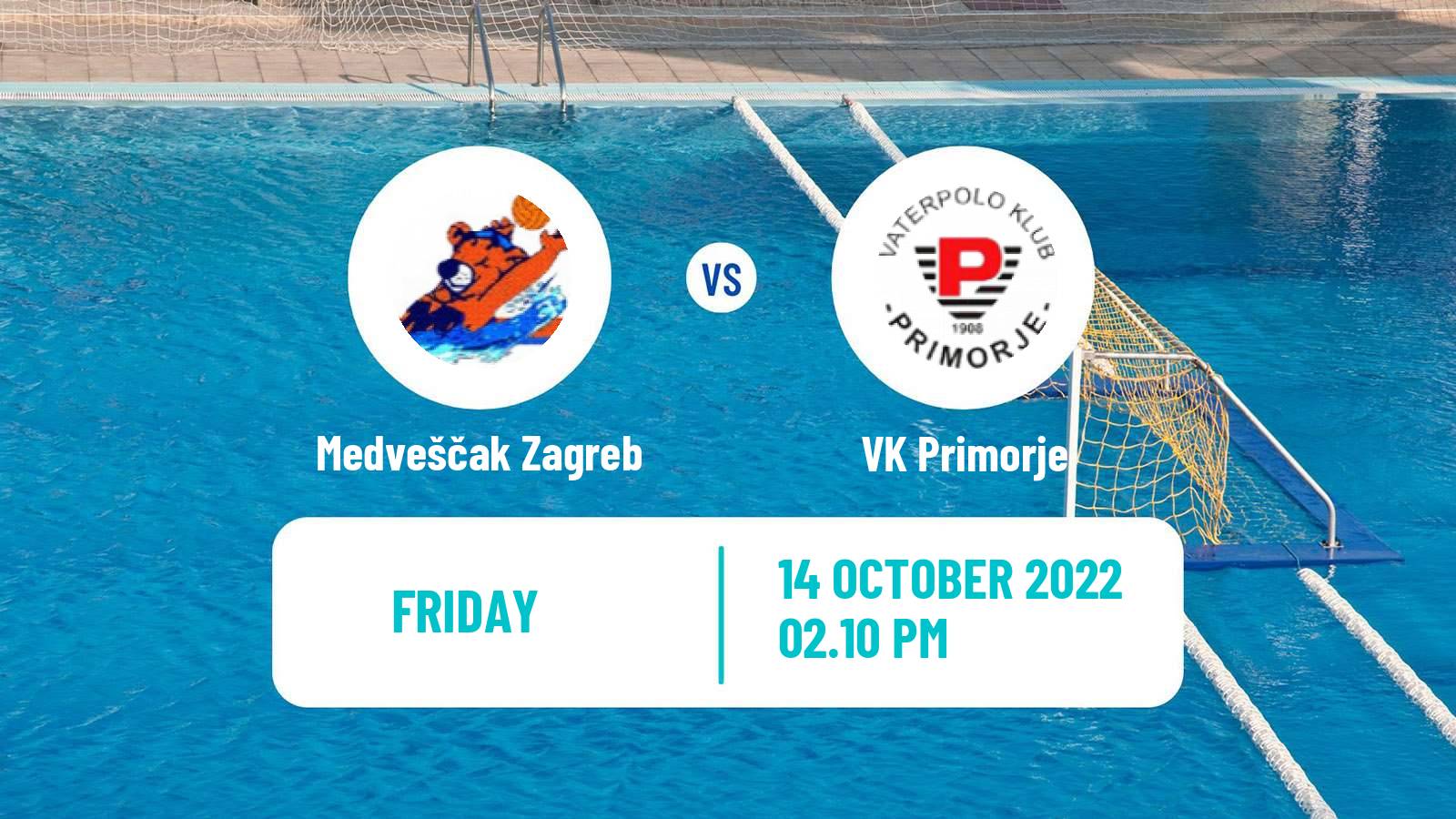 Water polo Croatian Water Polo Prva Liga Medveščak Zagreb - Primorje