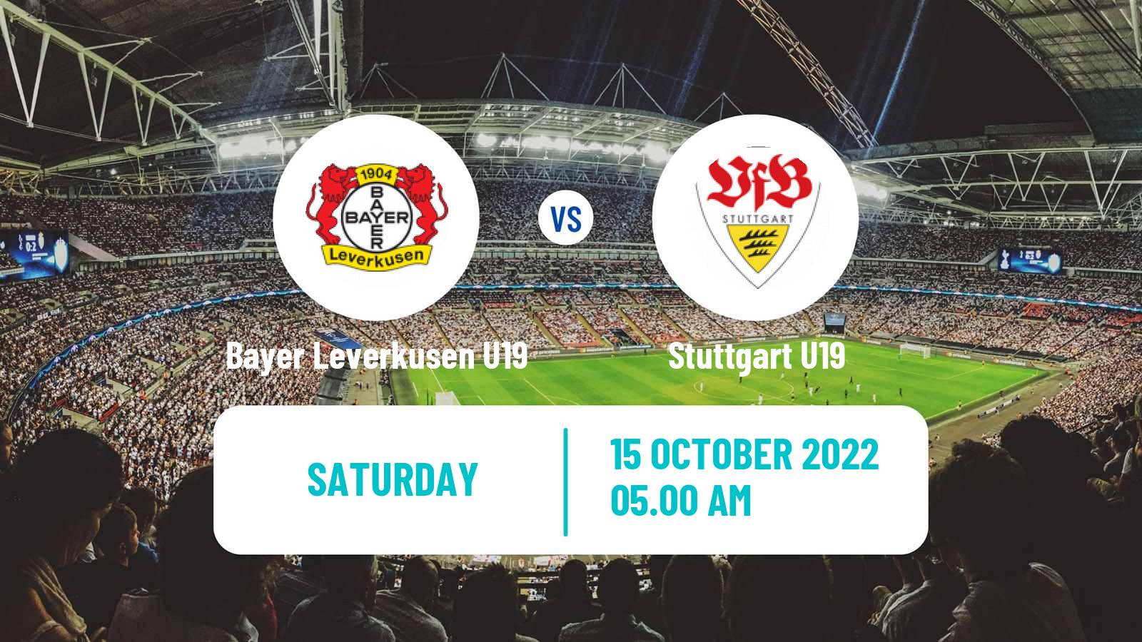 Soccer German DFB Junioren Pokal Bayer Leverkusen U19 - Stuttgart U19