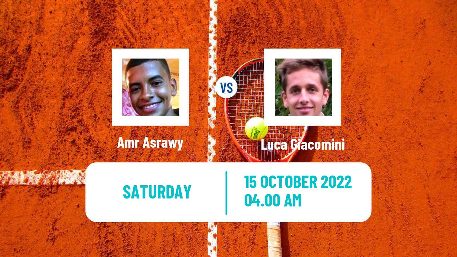 Tennis ITF Tournaments Amr Asrawy - Luca Giacomini