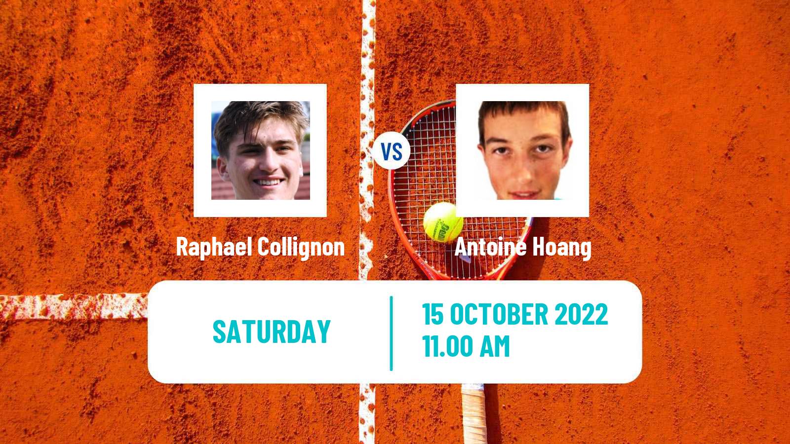 Tennis ITF Tournaments Raphael Collignon - Antoine Hoang