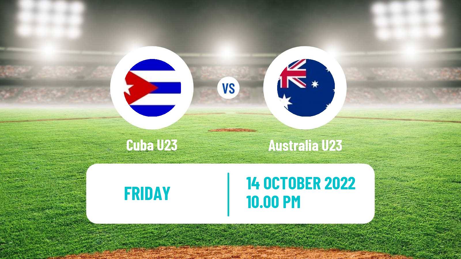 Baseball World Cup U23 Baseball Cuba U23 - Australia U23