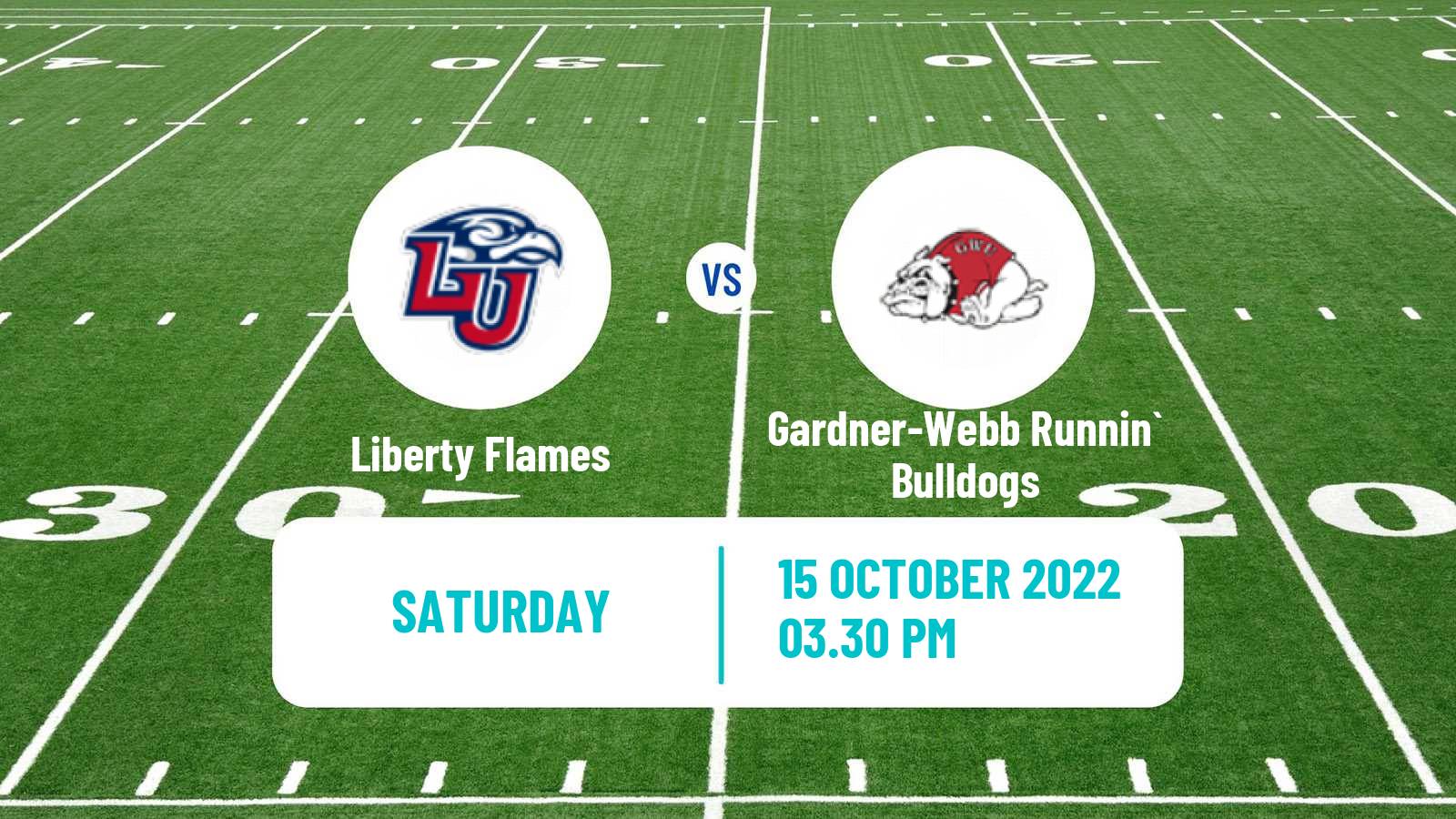 American football NCAA College Football Liberty Flames - Gardner-Webb Runnin` Bulldogs