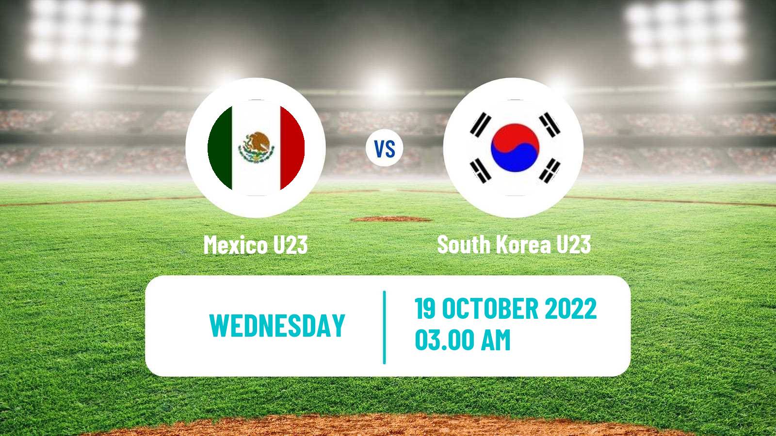 Baseball World Cup U23 Baseball Mexico U23 - South Korea U23