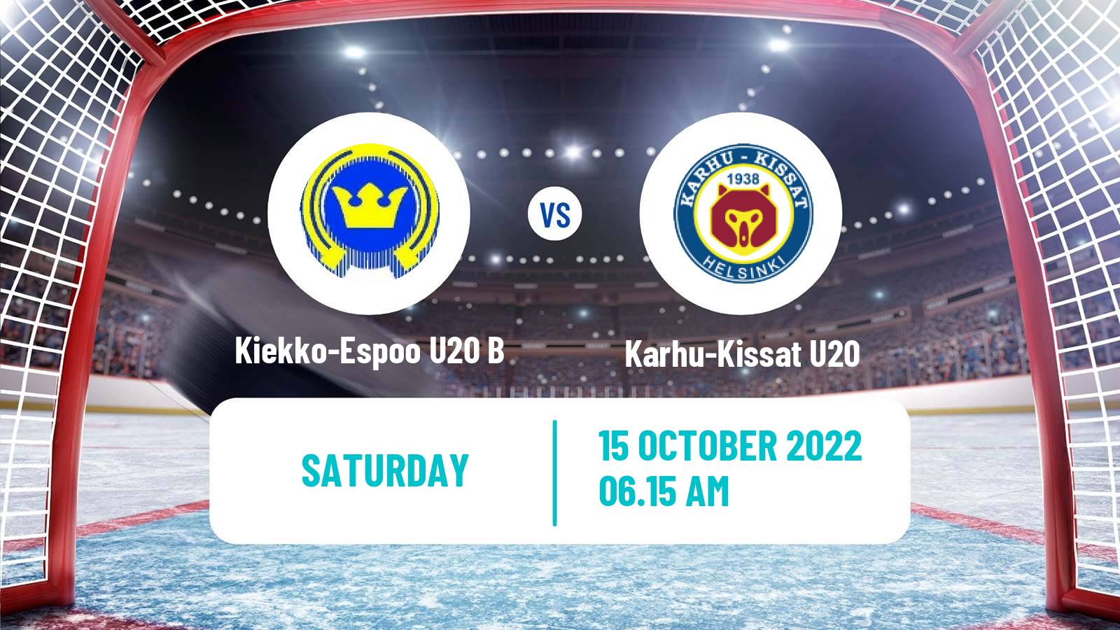 Hockey Finnish SM-sarja U20 Kiekko-Espoo U20 B - Karhu-Kissat U20