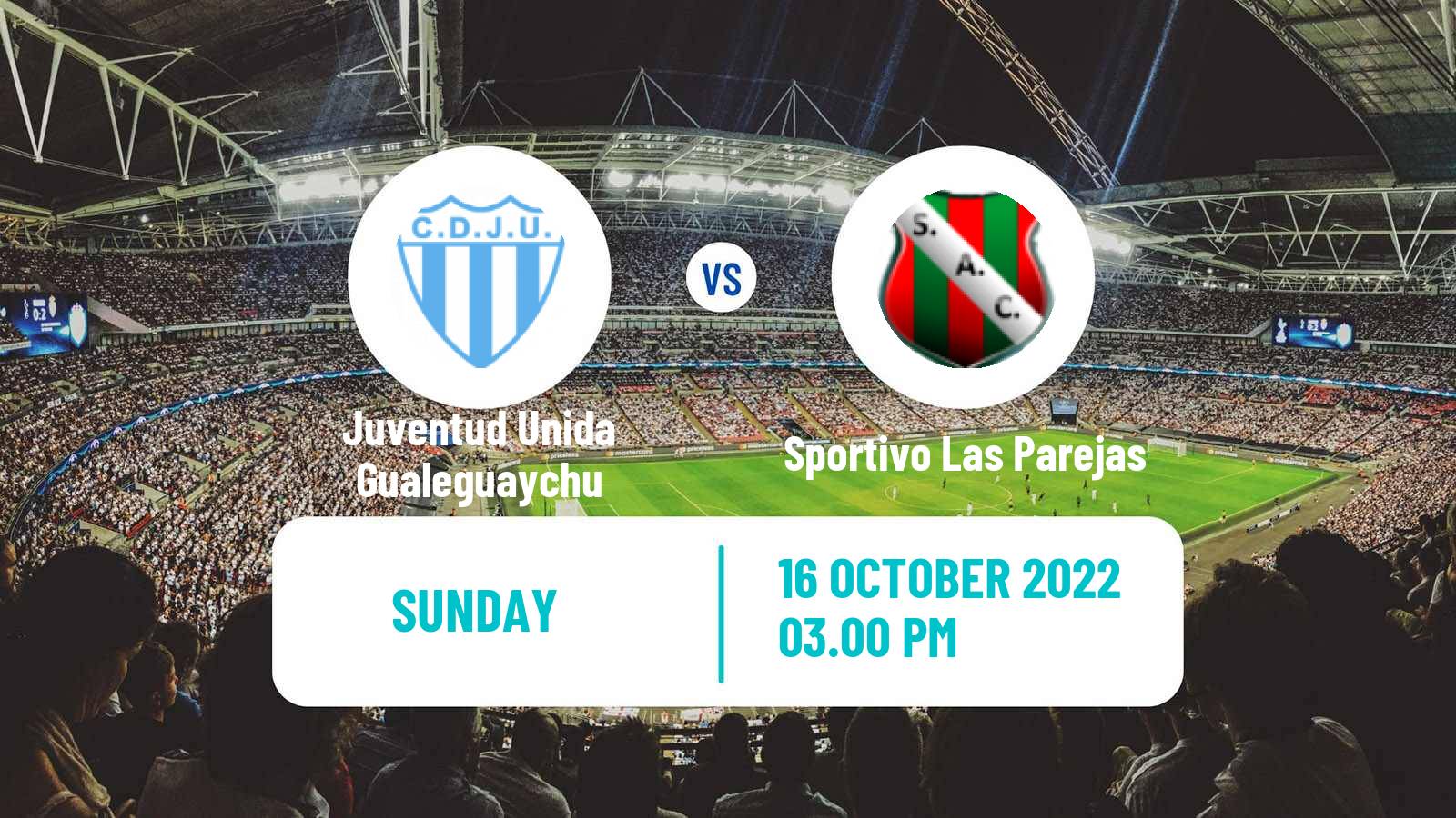 Soccer Argentinian Torneo Federal Juventud Unida Gualeguaychu - Sportivo Las Parejas