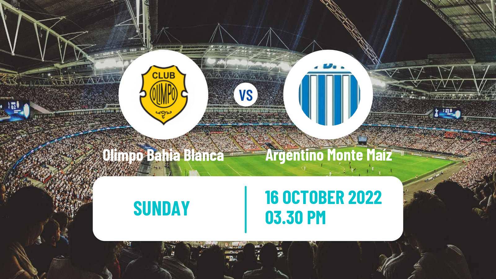 Soccer Argentinian Torneo Federal Olimpo Bahia Blanca - Argentino Monte Maíz
