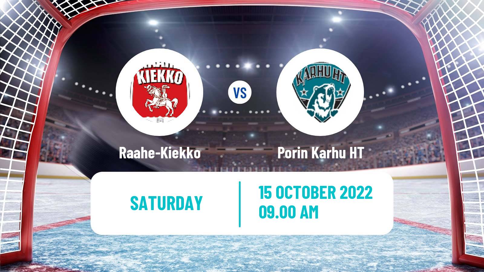 Hockey Finnish Suomi-sarja Raahe-Kiekko - Porin Karhu HT