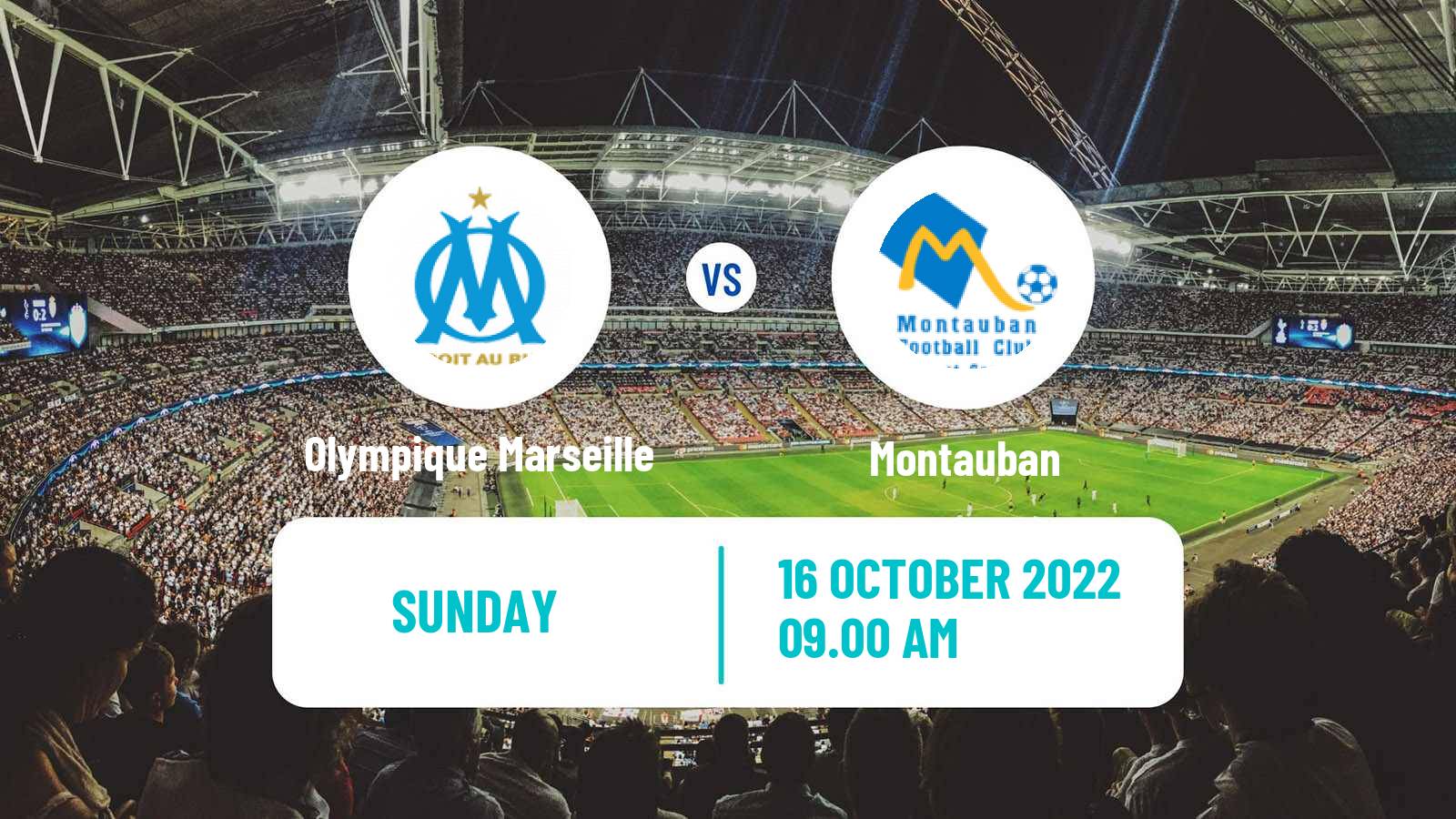 Soccer French Division 2 Women Olympique Marseille - Montauban