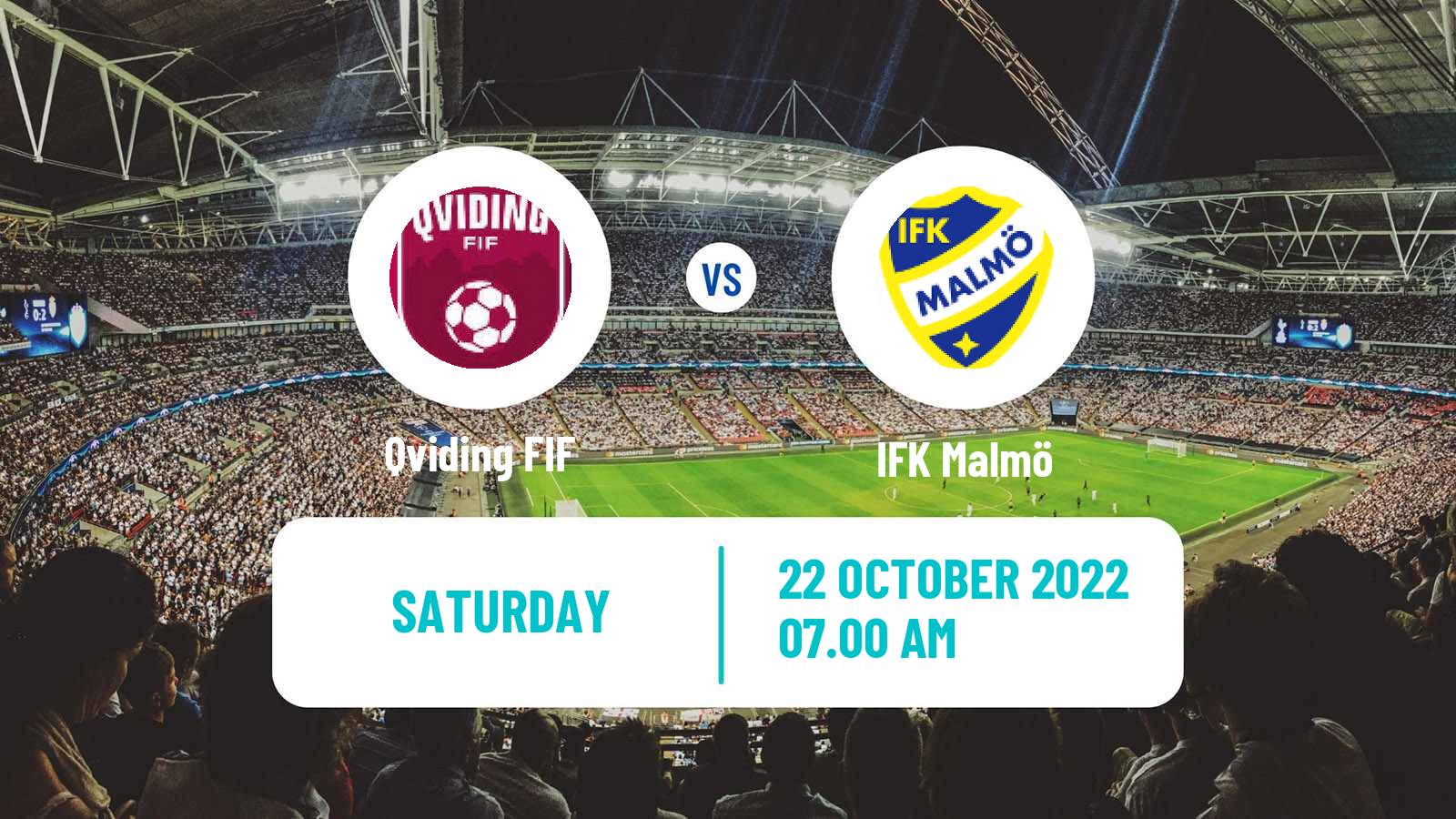 Soccer Swedish Division 1 Södra Qviding - IFK Malmö