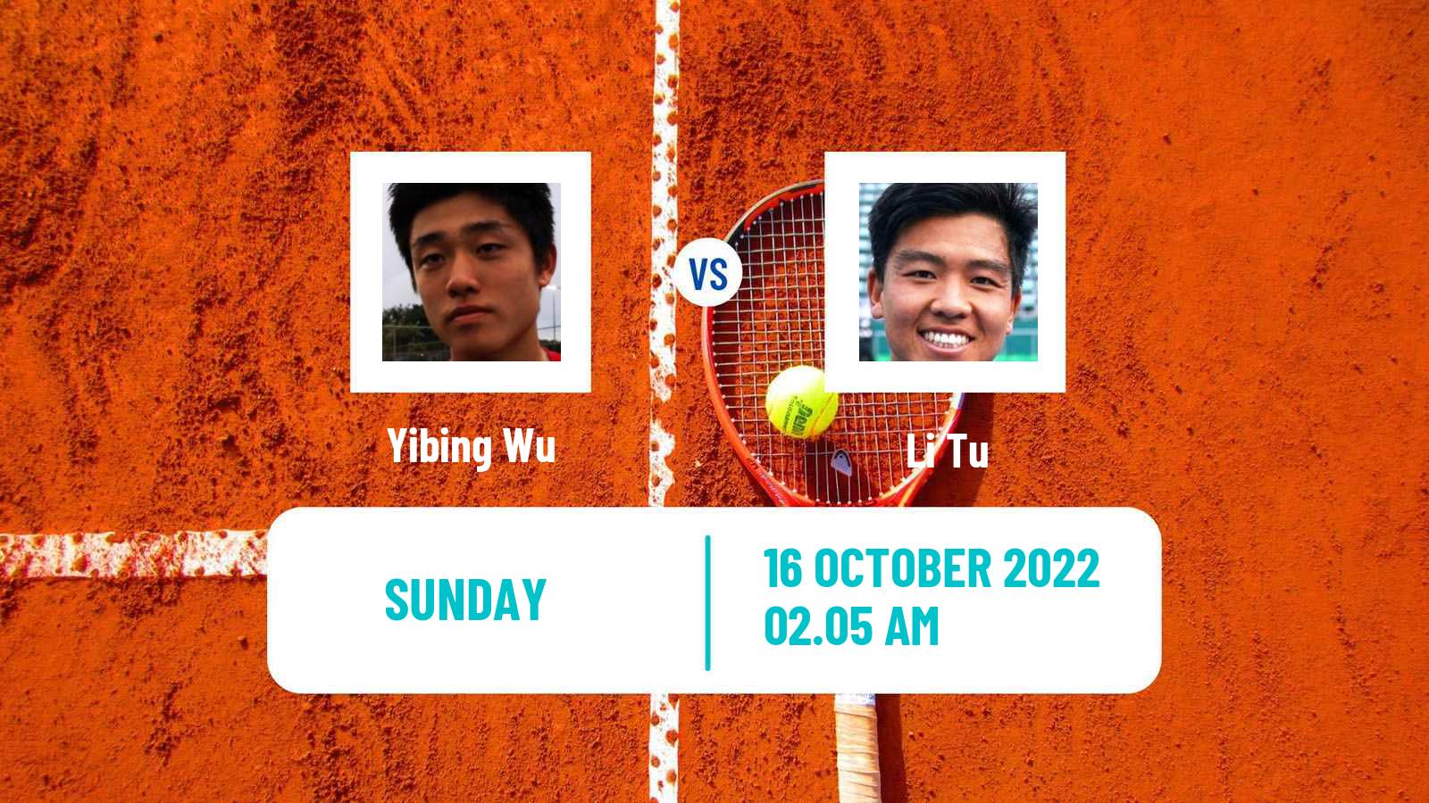 Tennis ATP Challenger Yibing Wu - Li Tu