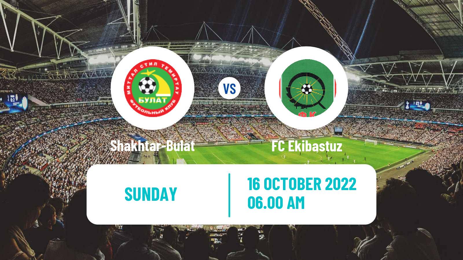 Soccer Kazakh First Division Shakhtar-Bulat - Ekibastuz
