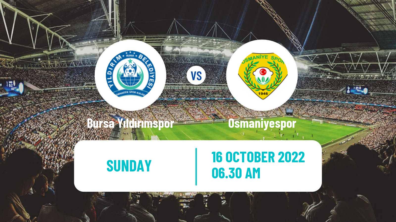 Soccer Turkish 3 Lig Group 3 Bursa Yıldırımspor - Osmaniyespor
